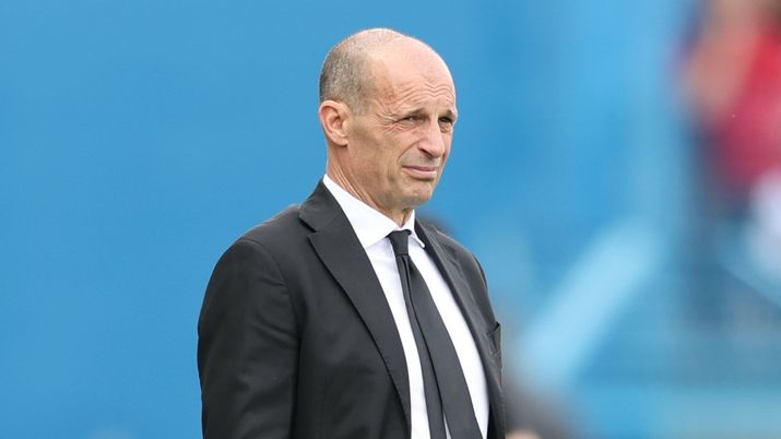 Massimiliano Allegri, allenatore AC Milan, qui durante Sassuolo-Milan di Serie A