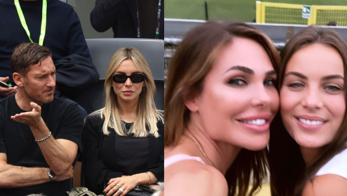 Roma-Frosinone, al Tre Fontane la coppia Totti-Noemi. Più distante c’è anche Ilary - immagine 1