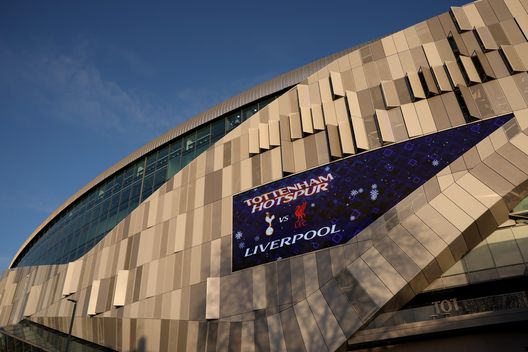 LONDON, ENGLAND - DECEMBER 20: A general view outside the stadium prior to the Premier League match between Tottenham Hotspur and Liverpool at Tottenham Hotspur Stadium on December 20, 2025 in London, England. (Photo by Alex Pantling/Getty Images)