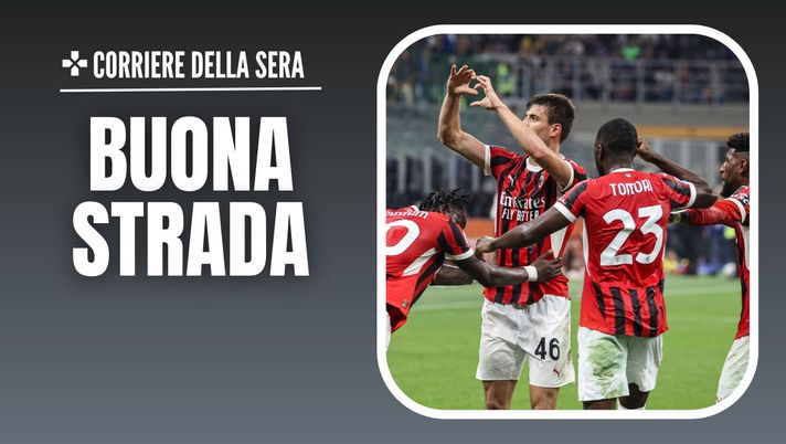 esultanza gol Matteo Gabbia AC Milan derby Inter-Milan 1-2 Serie A 2024-2025