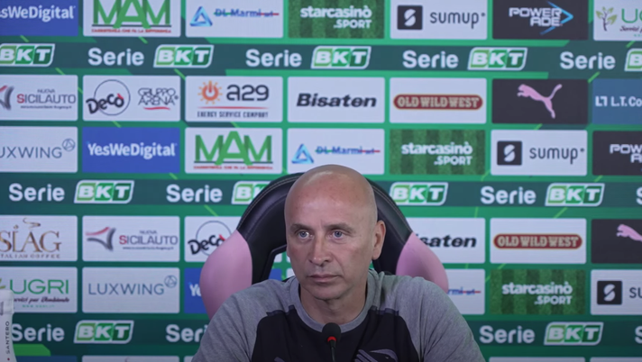 VIDEO Palermo-Feralpisalò: la conferenza stampa integrale di mister Corini - immagine 1