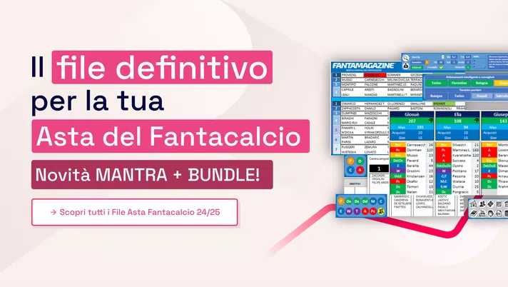 File Asta Fantacalcio 2024 - 2025 - File Excel Asta