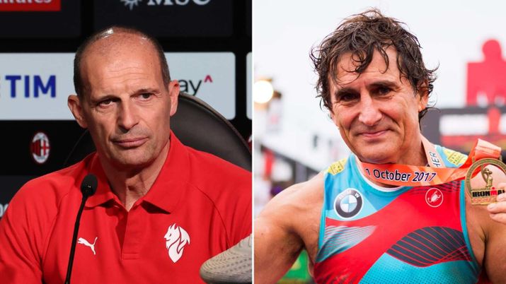 Massimiliano Allegri e Alex Zanardi