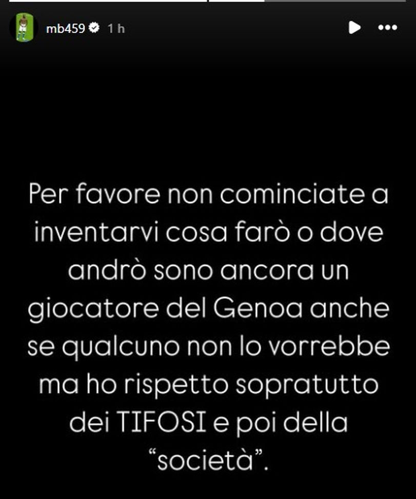 Balotelli sui social: “Sono ancora del Genoa anche se qualcuno vorrebbe il contrario”- immagine 2