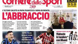 PRIMA PAGINA CORRIERE DELLO SPORT OGGI: “Inter-Milan, tutto da perdere”