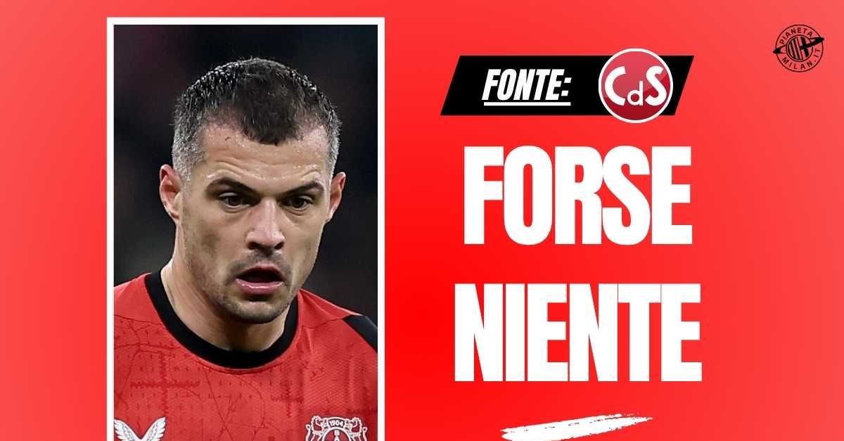 calciomercato milan xhaka si allontana rossoneri fermi e gi224 coperti