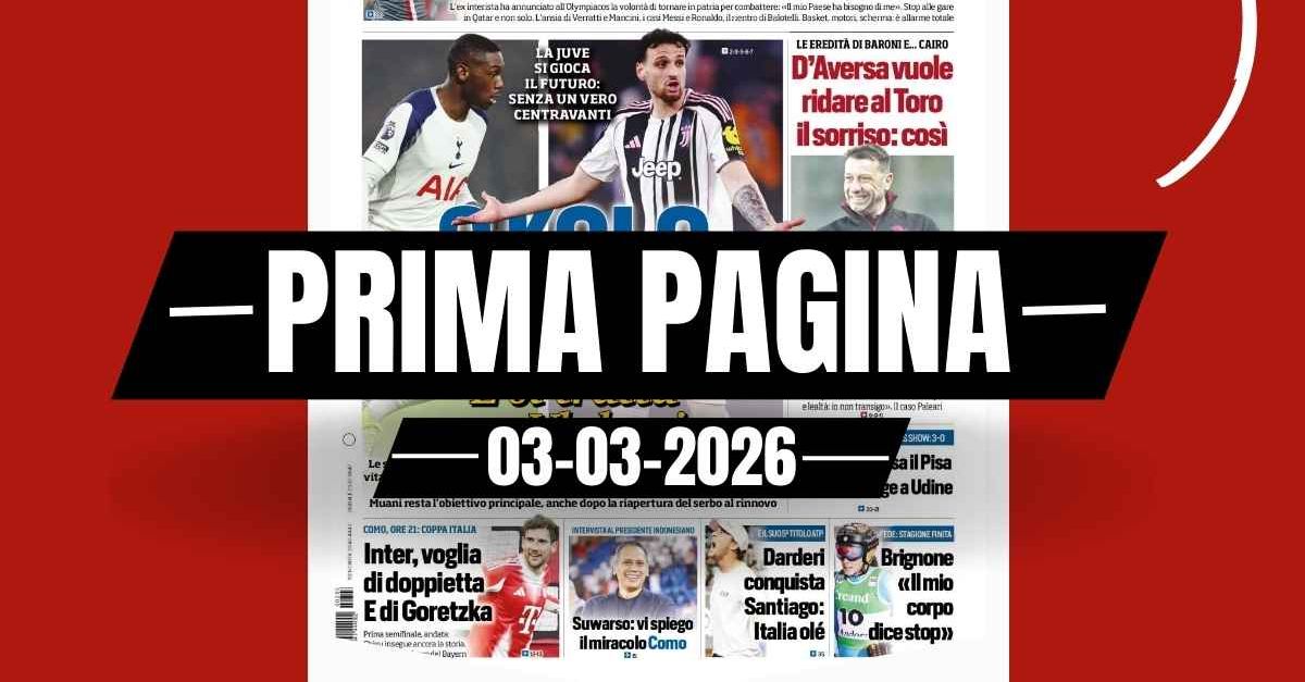 prima pagina tuttosport la juve si gioca il futuro senza un vero centravanti si tratta con vlahovic da Pianetamilan.it prima pagina tuttosport la juve si gioca il futuro senza un vero centravanti si tratta con vlahovic