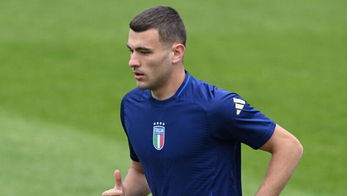 ISERLOHN, GERMANY - JUNE 14: Alessandro Buongiorno of Italy in action during a Italy training session at Hemberg-Stadion on June 14, 2024 in Iserlohn, Germany. (Photo by Claudio Villa/Getty Images for FIGC) INFO SOS – Buongiorno, il Napoli insiste: pronta una nuova offerta, gli aggiornamenti - immagine 1