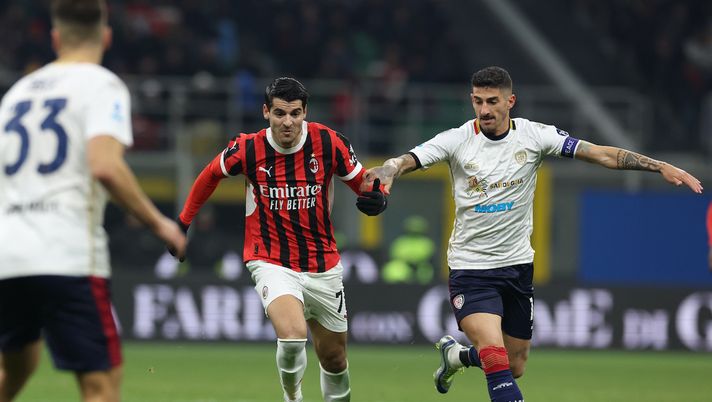 Álvaro Morata AC Milan Milan-Cagliari 1-1 Serie A 2024-2025