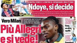 Il Napoli sui media: le prime pagine dei quotidiani di oggi