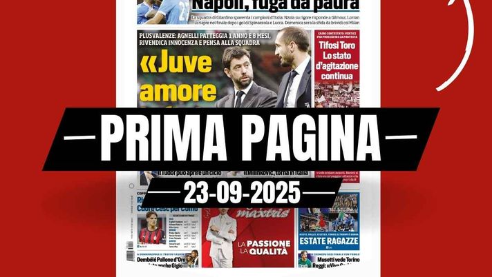 Prima pagina Tuttosport: 'Coppa Italia, alle 21:00 Milan-Lecce: Ricci veste Modric'