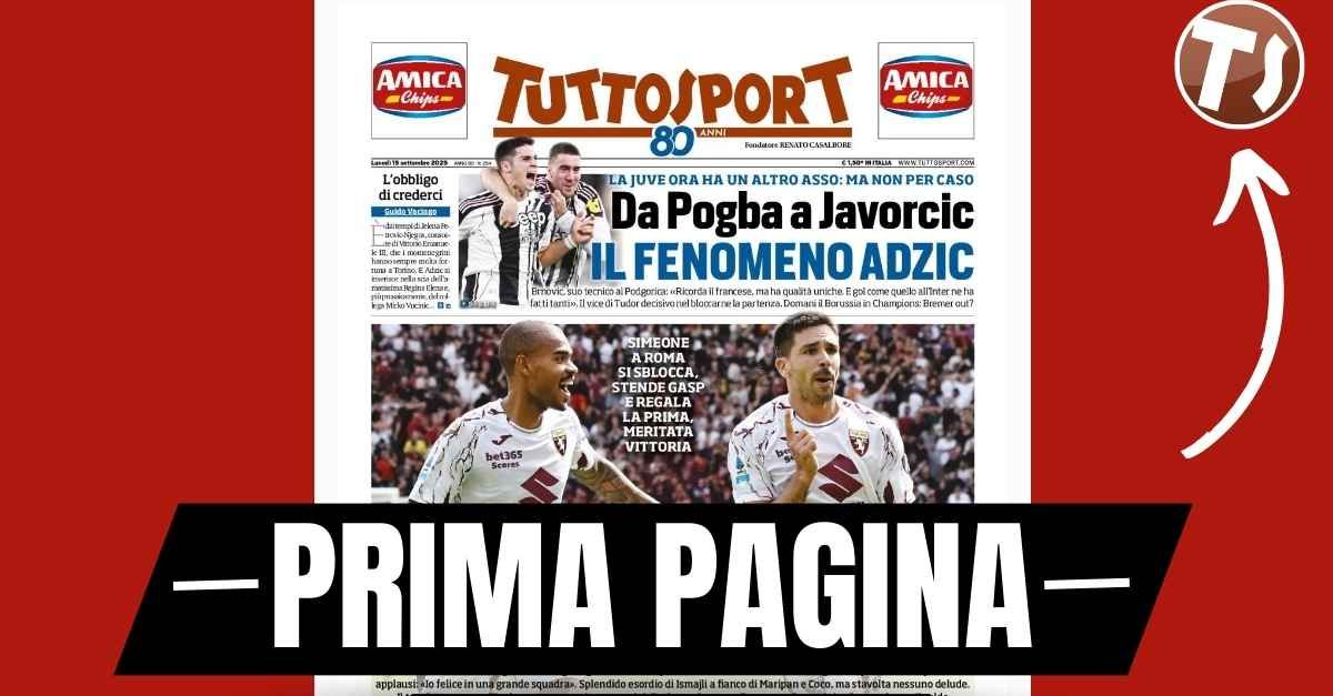 Prima pagina Tuttosport: “Milan, Modric accende le luci a San Siro” Prima pagina Tuttosport: “Milan, Modric accende le luci a San Siro”