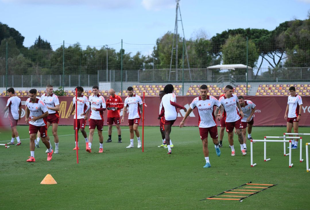 Roma, l’allenamento prima della partenza per la Svezia – FOTO GALLERY - immagine 5