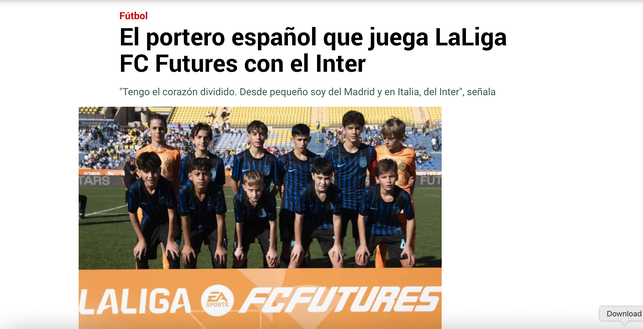 Portiere dell’Inter U13: “Julio Cesar il mio idolo. Tifo? Il mio cuore è diviso” - immagine 1