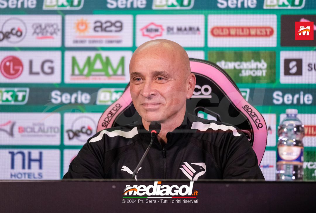 FOTO PALERMO, verso il Cittadella: la conferenza stampa di mister Corini (GALLERY)- immagine 1