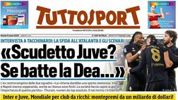 PRIMA PAGINA TUTTOSPORT OGGI: “L’Italia che resiste”