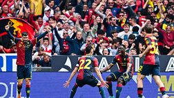 Gol di Ekuban a 6′ dalla fine, il Genoa batte il Sassuolo. Espulsi Ellertsson e Berardi per rissa