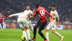 Milan-Roma, 1′ tempo: Tammy Abraham, primo gol di testa e doppietta dell’ex