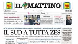PRIMA PAGINA IL MATTINO OGGI: “Lo slancio di Conte: la pressione mi carica”