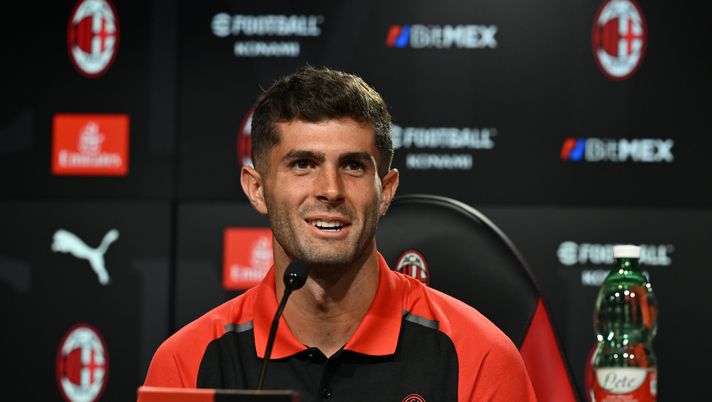 Christian Pulisic AC Milan conferenza stampa Milanello
