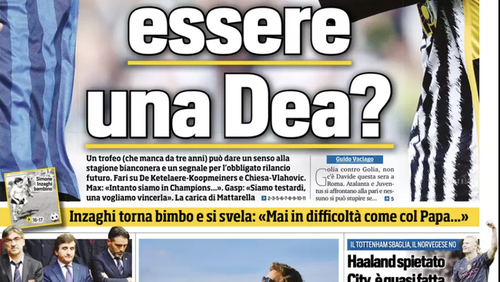 EDICOLA TS – Inzaghi torna bimbo e si svela: “Mai in difficoltà come col Papa…” - immagine 1