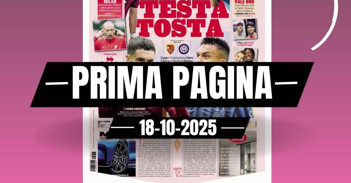 Prima pagina Gazzetta dello Sport: “Un altro Milan contro la Fiorentina: emergenza per Allegri” Prima pagina Gazzetta dello Sport: “Un altro Milan contro la Fiorentina: emergenza per Allegri”