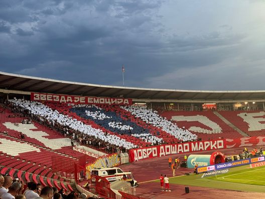 Ex Inter: Arnautovic, i tifosi della Stella Rossa gli dedicano una coreografia- immagine 2