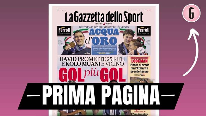 Prima pagina Gazzetta dello Sport: 'Milan, è già effetto Modric'