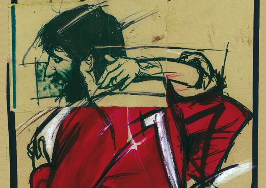 Gigi Meroni disegnato da Riccardo Cecchetti