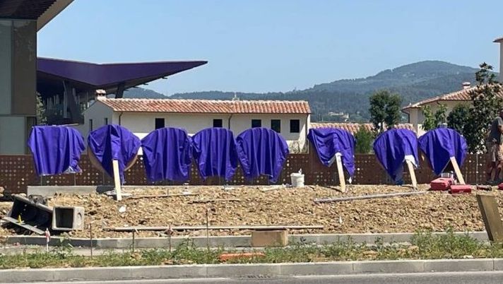 FOTO VN – Al Viola Park spunta la scritta per Rocco Commisso FOTO VN – Al Viola Park spunta la scritta per Rocco Commisso - immagine 1