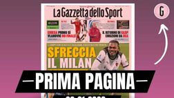 Prima pagina Gazzetta dello Sport: “Sfreccia il Milan”