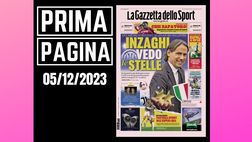 Prima pagina Gazzetta dello Sport: “Inzaghi vede le stelle”
