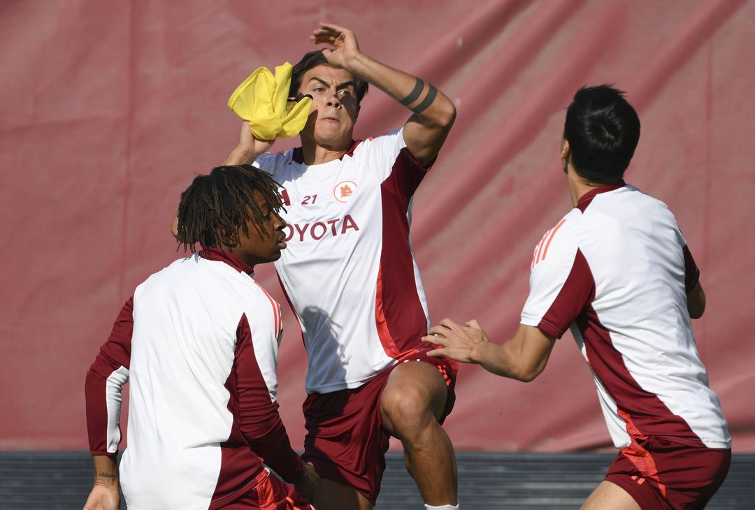 Roma, l’allenamento a Trigoria a tre giorni dall’Europa League – FOTO GALLERY - immagine 3