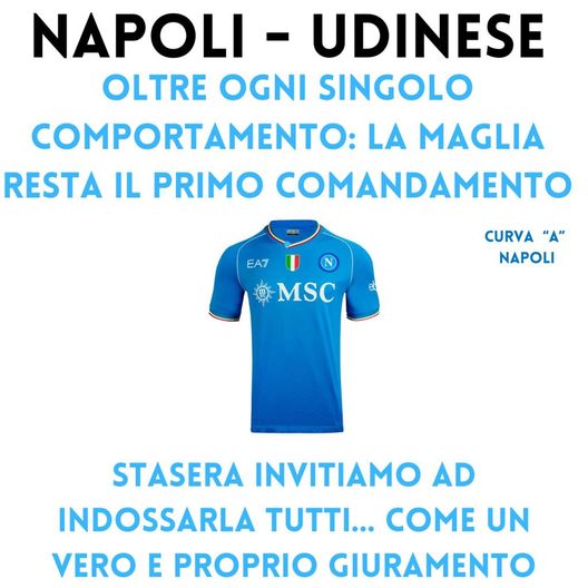 FOTO La Curva A del Maradona invita i tifosi a star vicino alla squadra- immagine 2