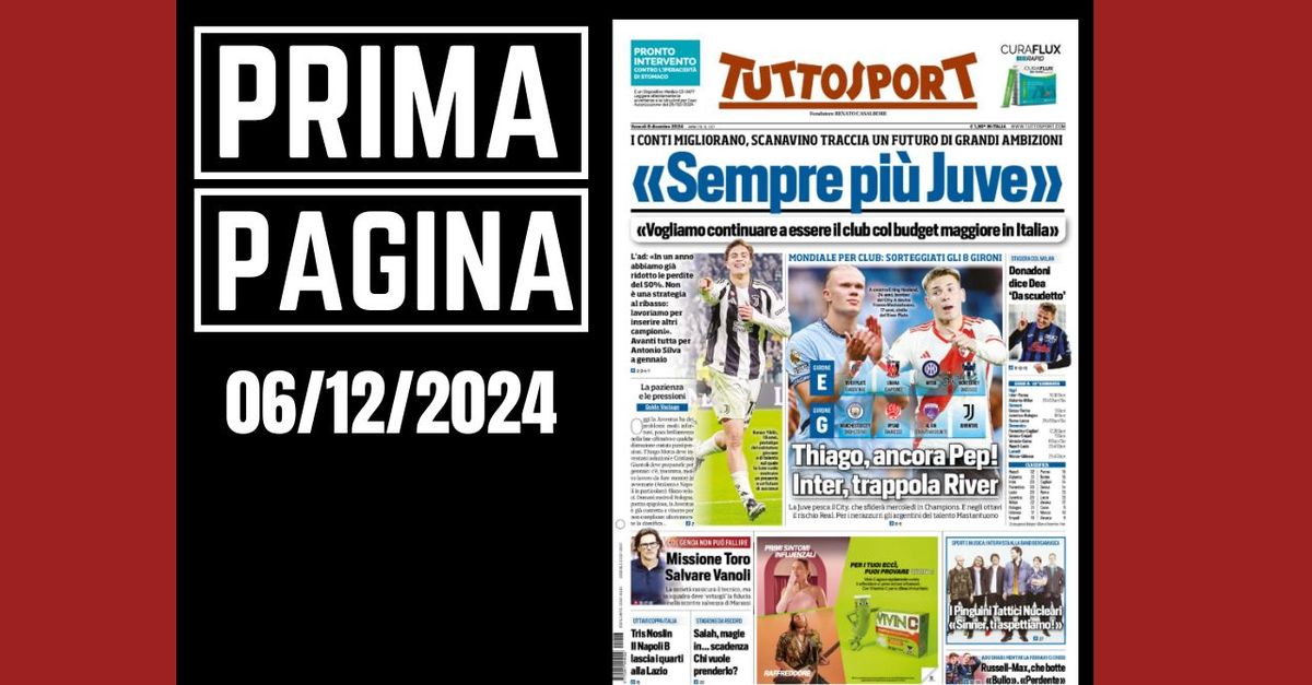 Prima pagina Tuttosport – Atalanta Milan, Donadoni: “Dea da Scudetto”