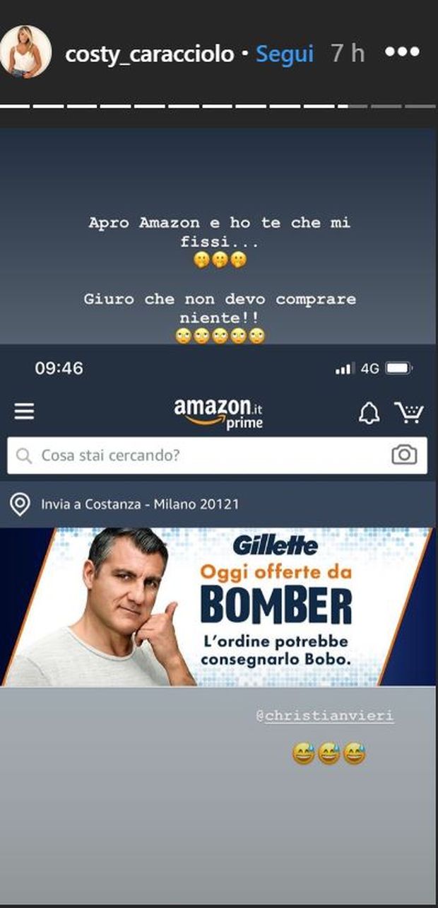 SOCIAL/ Vieri è un’ossessione per Costanza Caracciolo: “Apro Amazon e…”- immagine 2