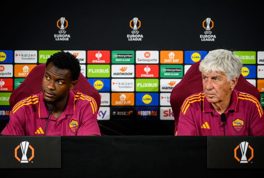 Roma-Lille, la conferenza stampa di Gasperini e Ndicka – FOTO GALLERY - immagine 4