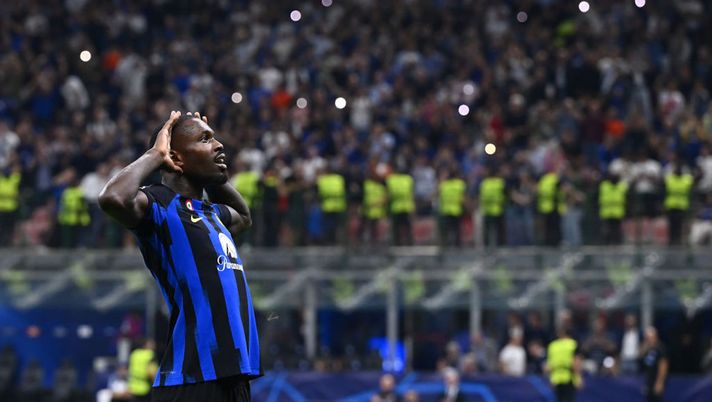 FCIN1908 / Inter, sospiro di sollievo per Thuram: solo crampi, tutto ok per il Bologna - immagine 1