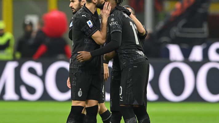 Rafael Leao Olivier Giroud AC Milan Milan-Napoli 1-0 Serie A 2023-2024