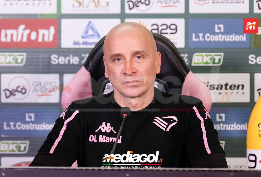 FOTO PALERMO, verso il Frosinone: la conferenza stampa di Eugenio Corini (GALLERY) - immagine 3