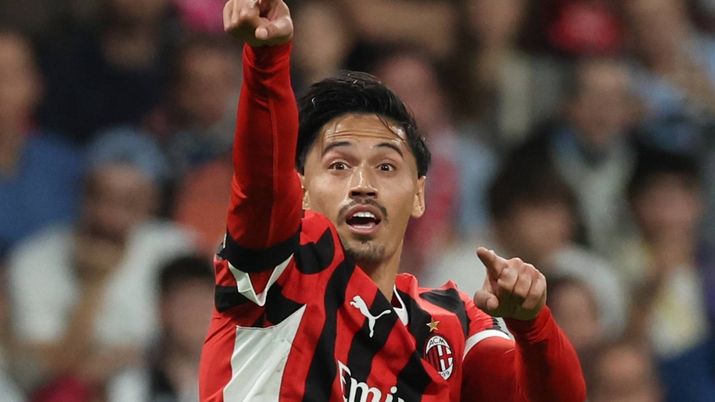 Tijjani Reijnders, qui con la maglia del Milan contro il Real Madrid