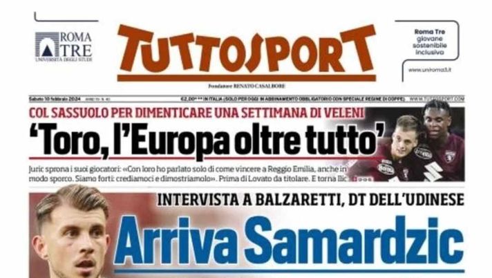 PRIMA PAGINA TUTTOSPORT: 