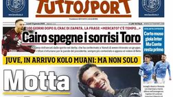 PRIMA PAGINA TUTTOSPORT OGGI: “Corto muso, gioia Inter ma Conte resta primo”