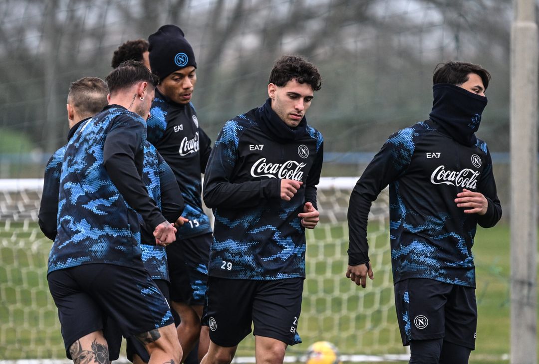 Il primo allenamento di Luis Hasa con il Napoli