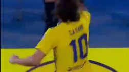 Cavani replica il gol siglato al Dnipro: punizione da urlo del Matador con il Boca