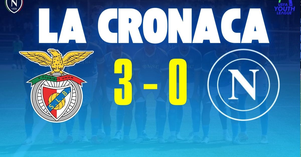 Anche il Napoli fuori dai playoff di Youth League: azzurrini ko 3-0 col Benfica