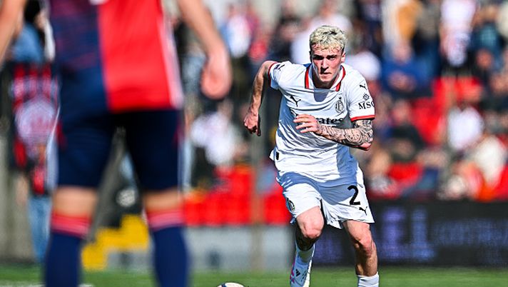 SESTRI LEVANTE, ITALY - APRIL 5: Alejandro Jiménez of Milan Futuro is seen in action during the Serie C match between Sestri Levante and Milan Futuro at Stadio Giuseppe Sivori on April 5, 2025 in Sestri Levante, Italy. (Photo by Simone Arveda - AC Milan/AC Milan via Getty Images)  Sestri Jimenez