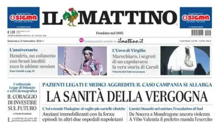 PRIMA PAGINA IL MATTINO OGGI: “Il Napoli si affida a Big Rom” - immagine 1