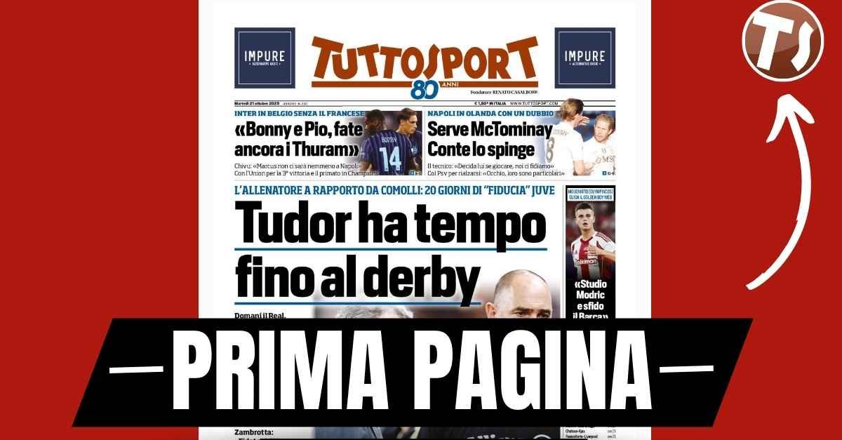 Prima pagina Tuttosport: “Mouzakitis (Olympiacos): ‘Studio Modric e sfido il Barcellona’” Prima pagina Tuttosport: “Mouzakitis (Olympiacos): ‘Studio Modric e sfido il Barcellona’”