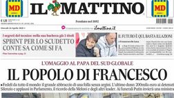 PRIMA PAGINA IL MATTINO OGGI: “Sprint per lo scudetto, Conte sa come si fa”